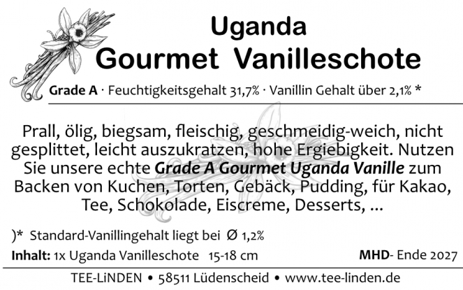 Uganda Gourmet Vanilleschote