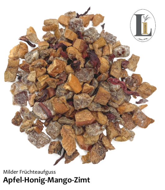 Milder Früchteaufguss Apfel-Honig_Mango mit einem Hauch von Zimt